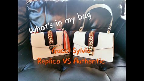 gucci sylvie fake vs authentic|gucci handbags false.